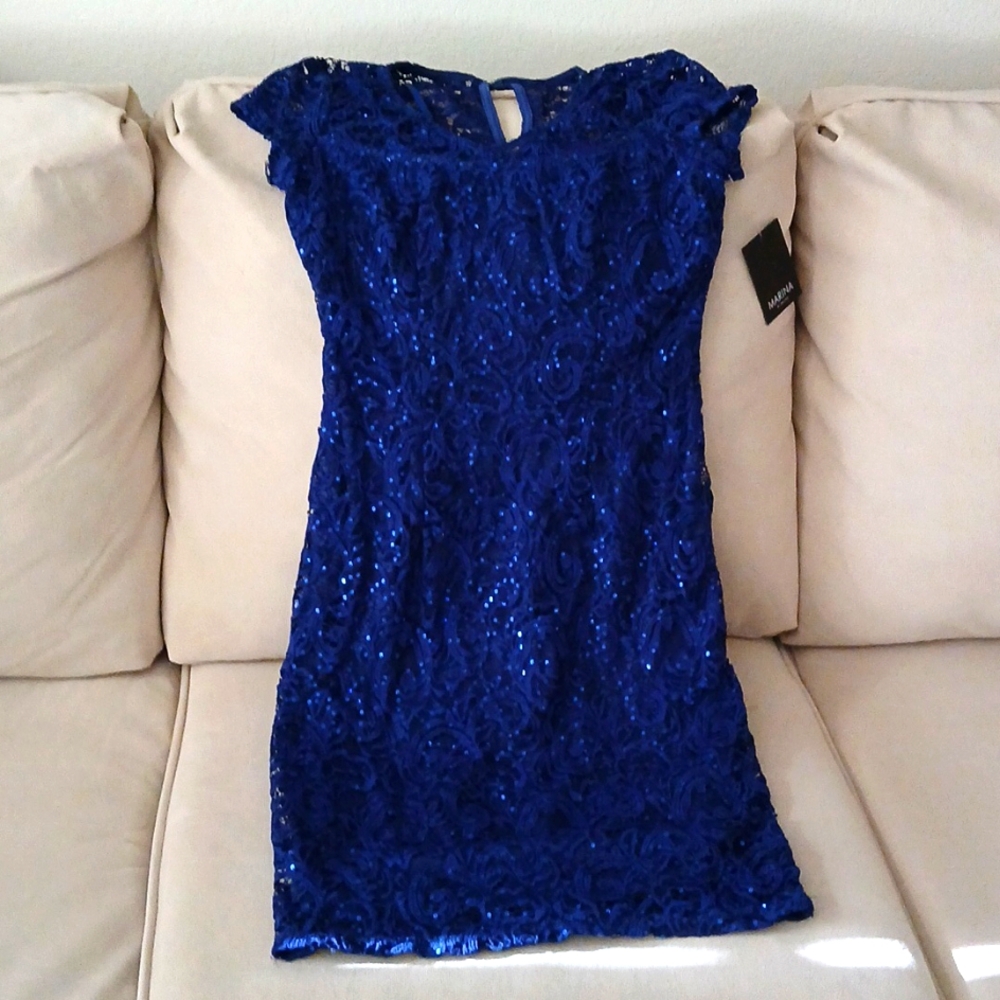 Marina Navy Blue is super sparkling dress.